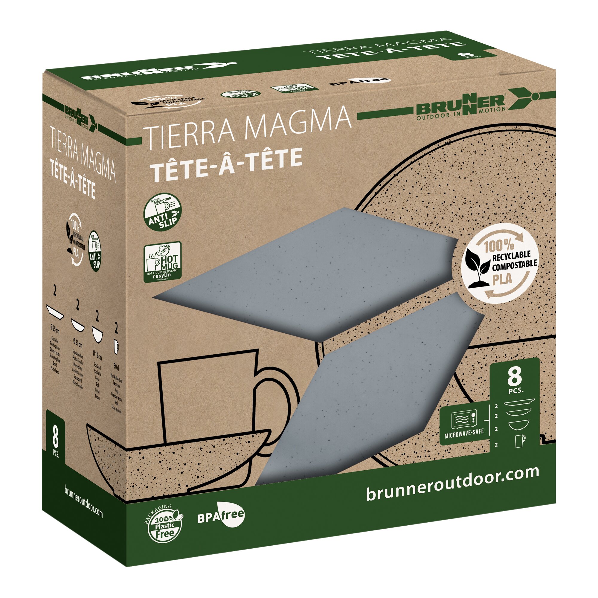 Geschirrset Tête-à-Tête Tierra
