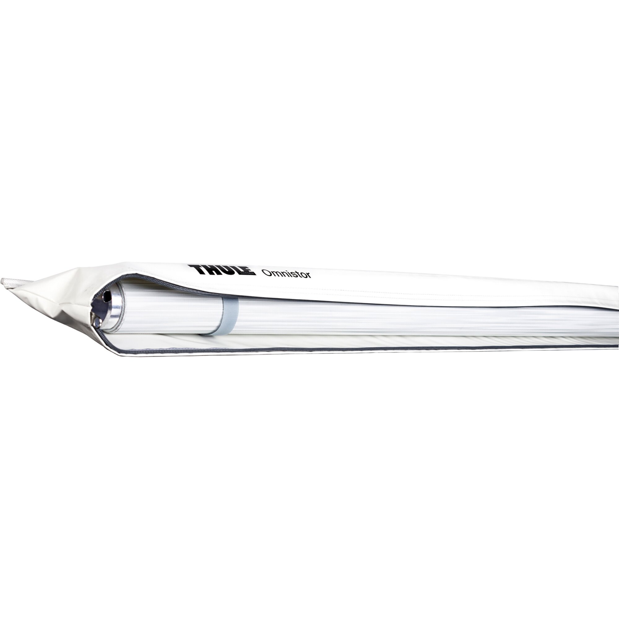 Markise Thule Omnistor 1200, 4,5 x 2,5 m, Tasche weiß, Saphir-Blau