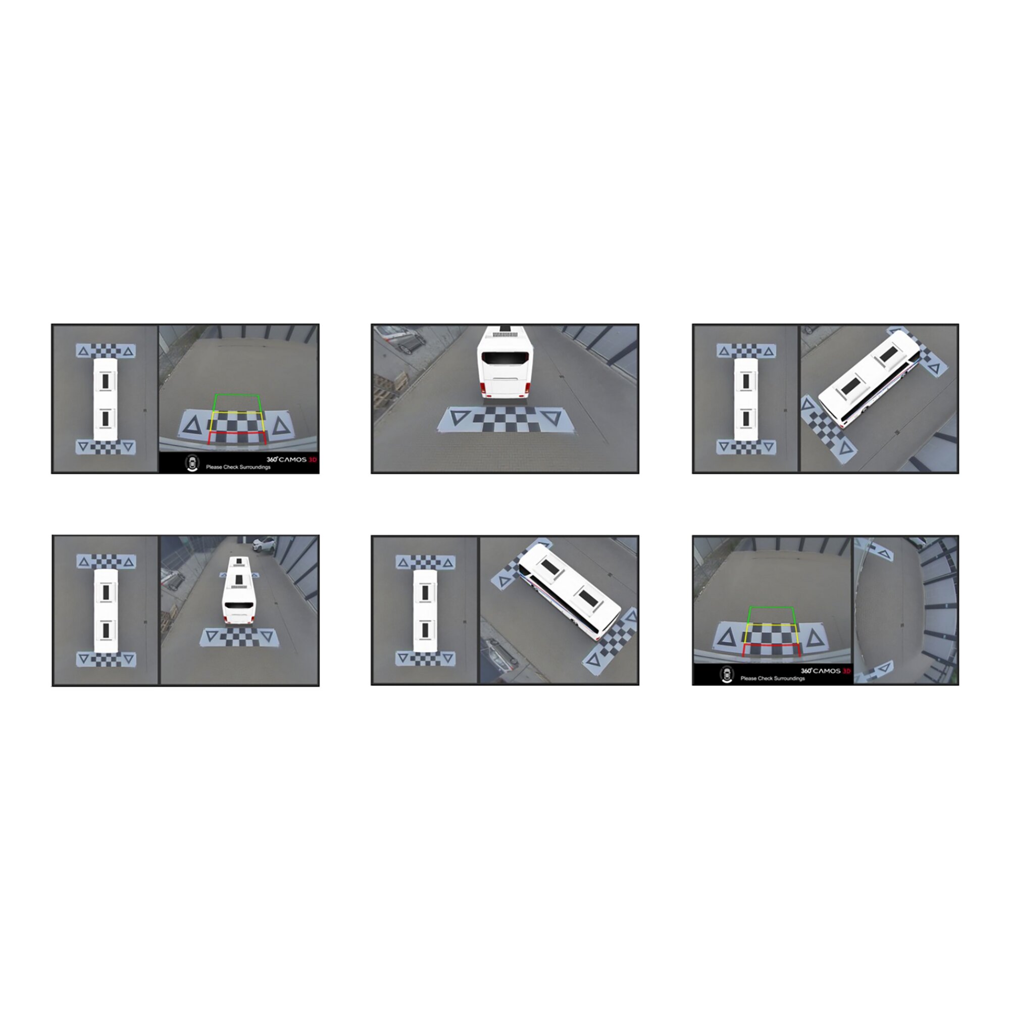 Rückfahrvideosystem Camos 360° 3D, ohne Monitor