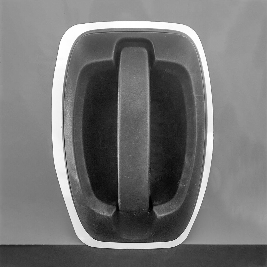 Stechschutzplatte Griffschale Eurochassis silber