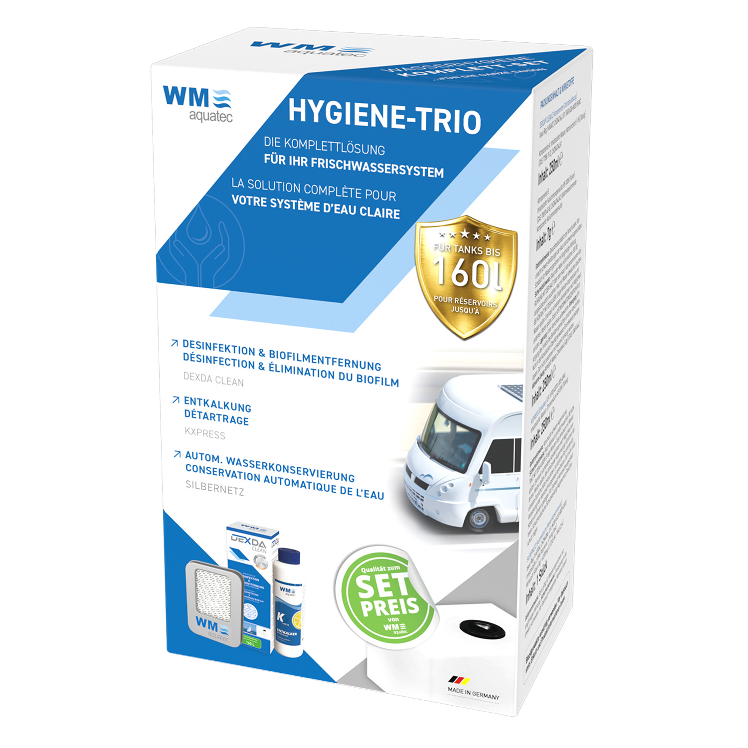 Komplettset Hygiene-Trio