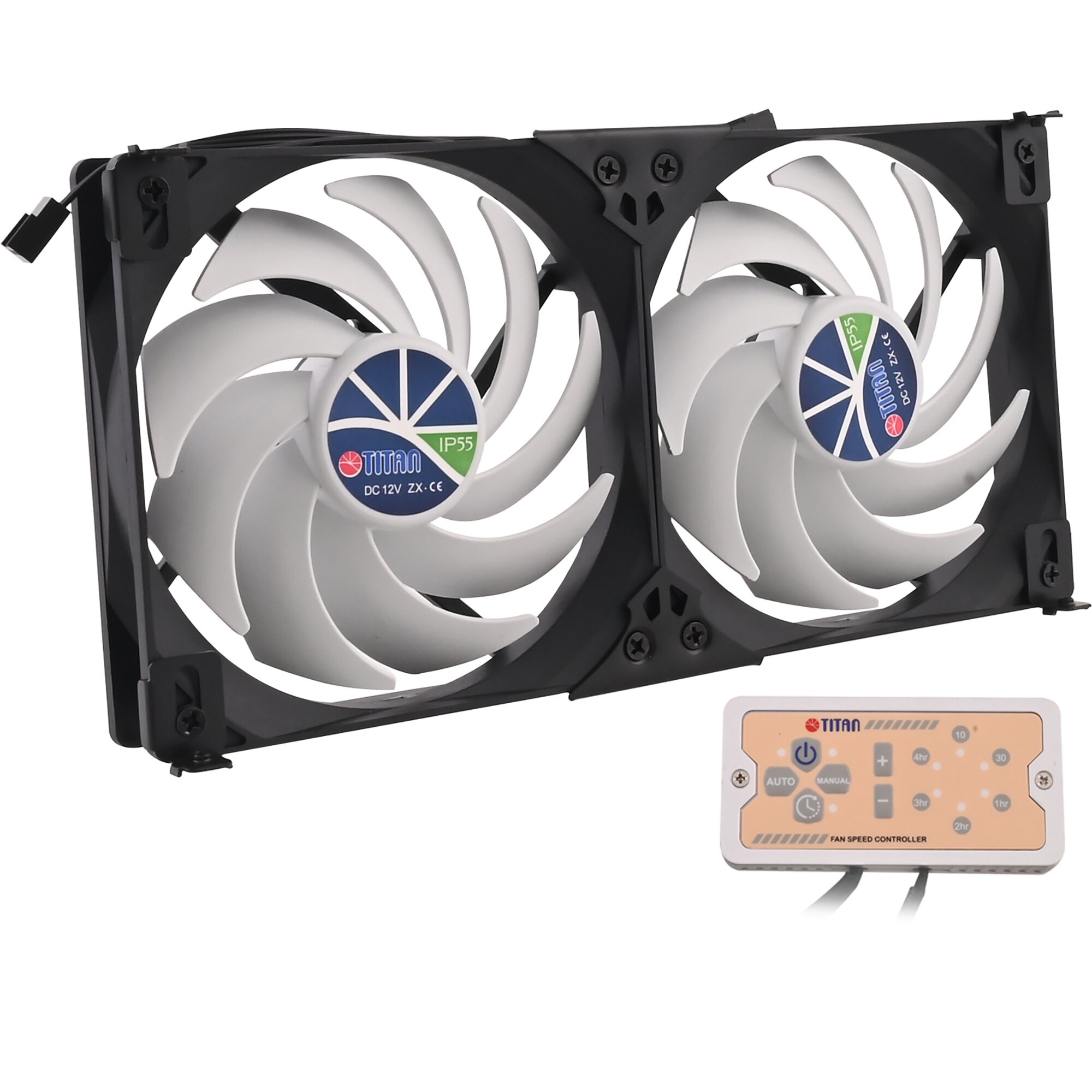 Kühlschrank-Doppellüfter Titan SC22V2+