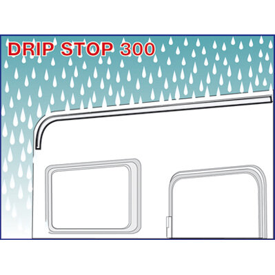 Regenrinne Drip Stop, weiß, 300 cm