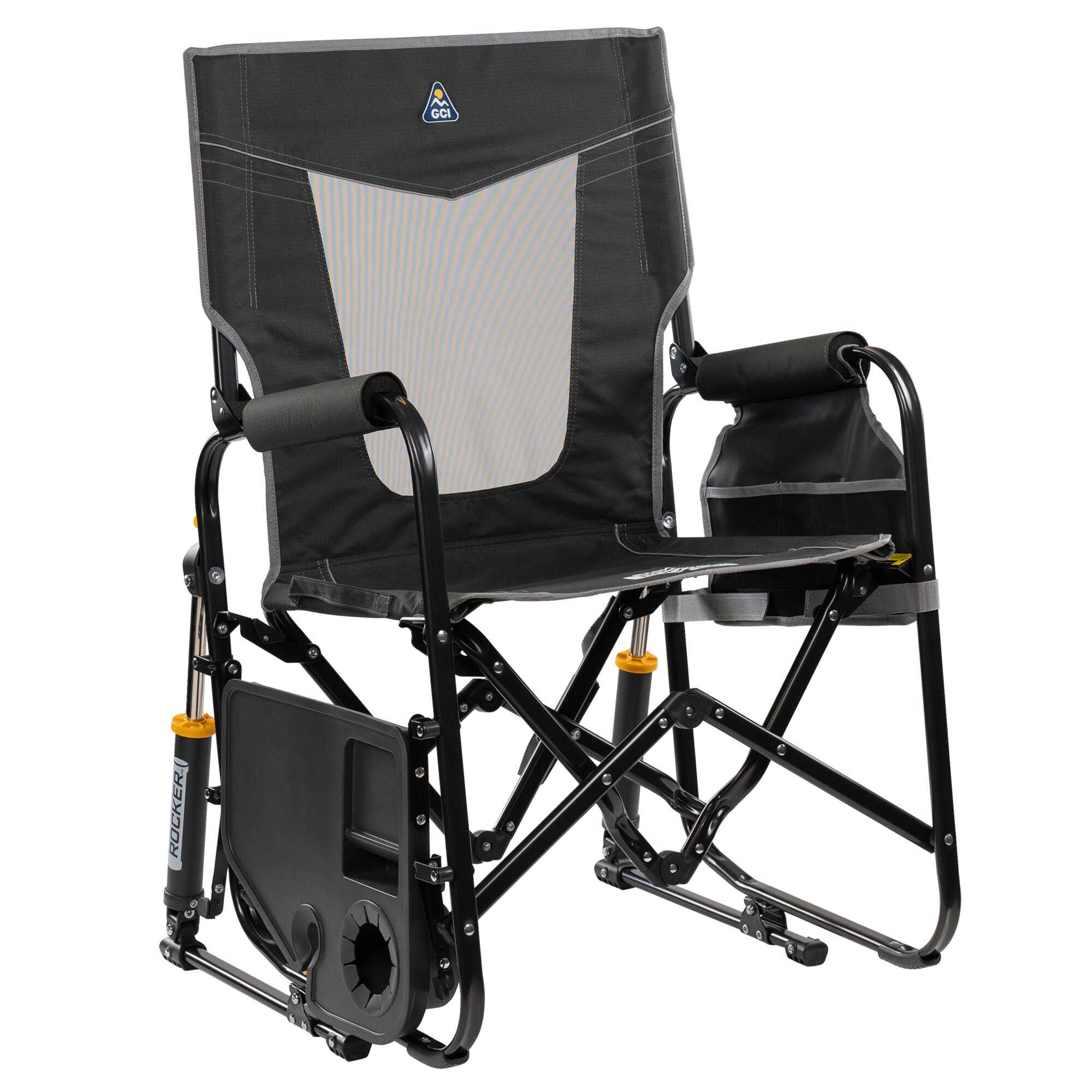 Schaukelstuhl Stowaway Rocker™ mit Tisch anthrazit