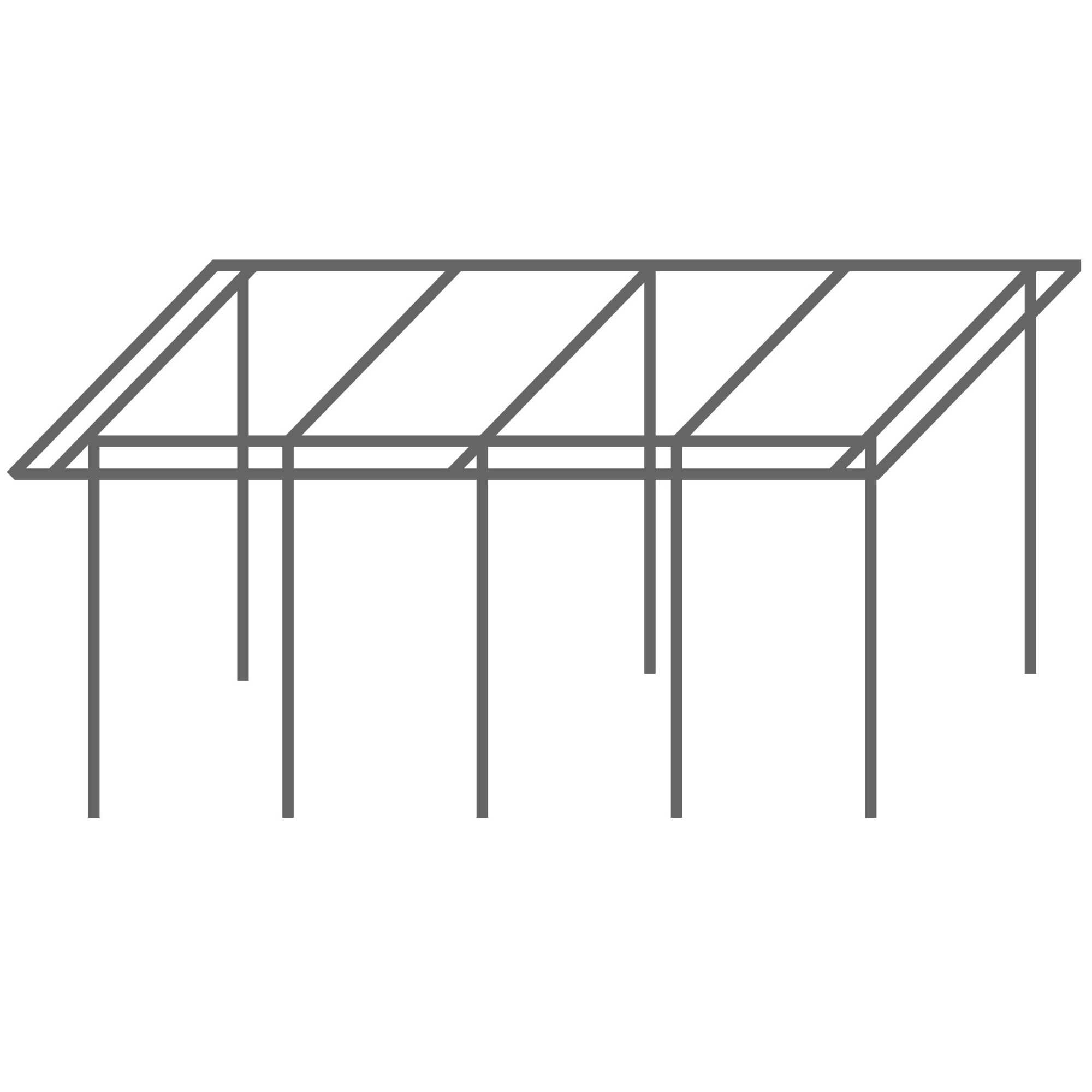Dauervorzelt Allgäu Zelttiefe 250, Breite 600 cm