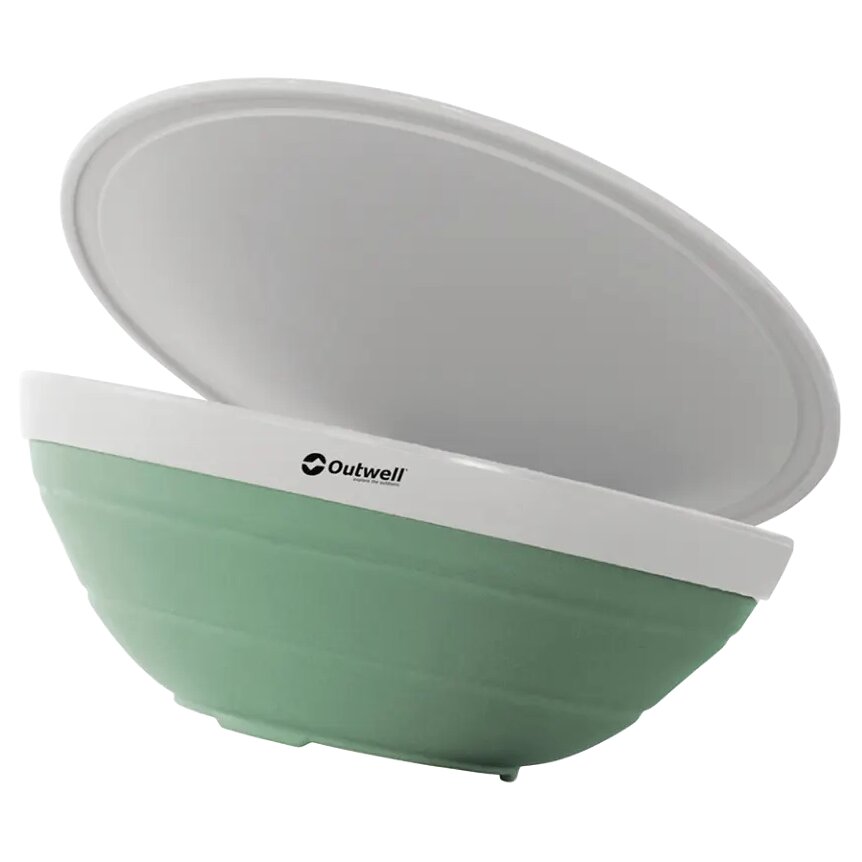 Schüssel und Sieb Set faltbar, dunkelgrün