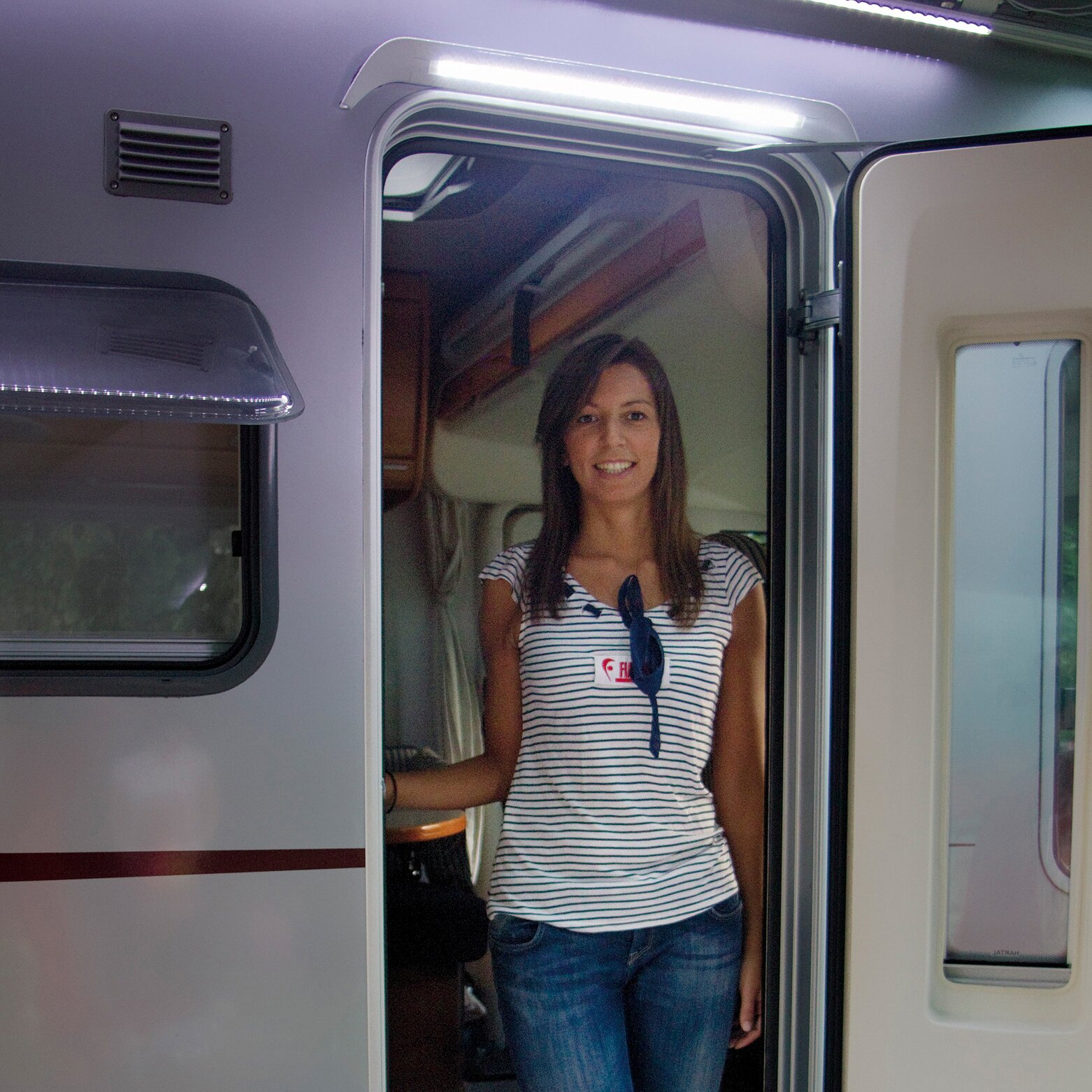 Türbeleuchtung mit Regenrinne