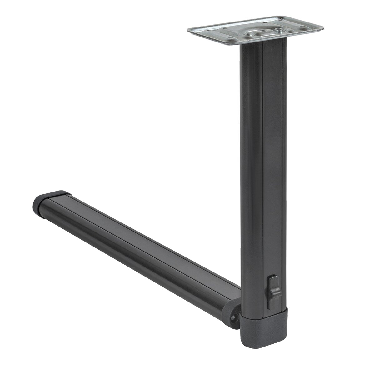 Gelenkstützfuß, schwarz