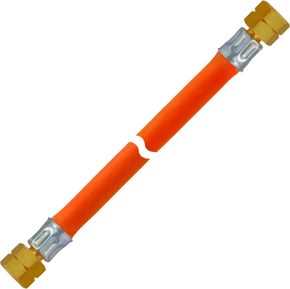 Mitteldruck-Schlauchleitung 16 bar, G 3/8 LH-ÜM x G 3/8 LH-ÜM