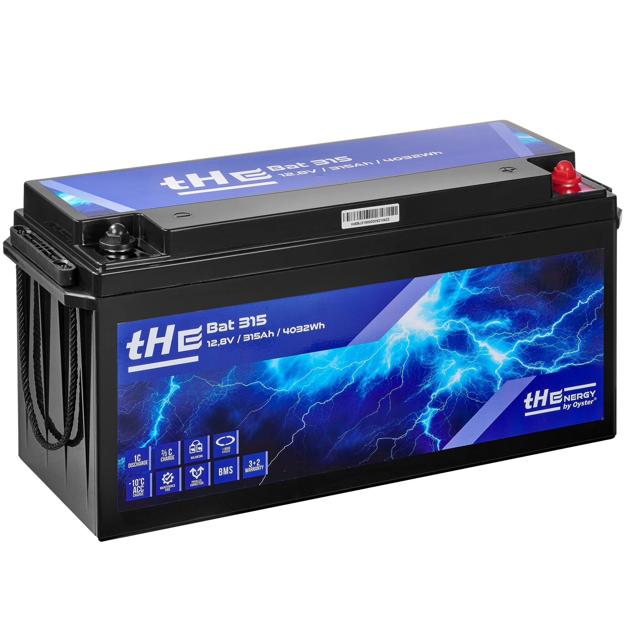 Lithium Batterie LiFePO4 tHE Bat 315, 12,8 V, 315 Ah