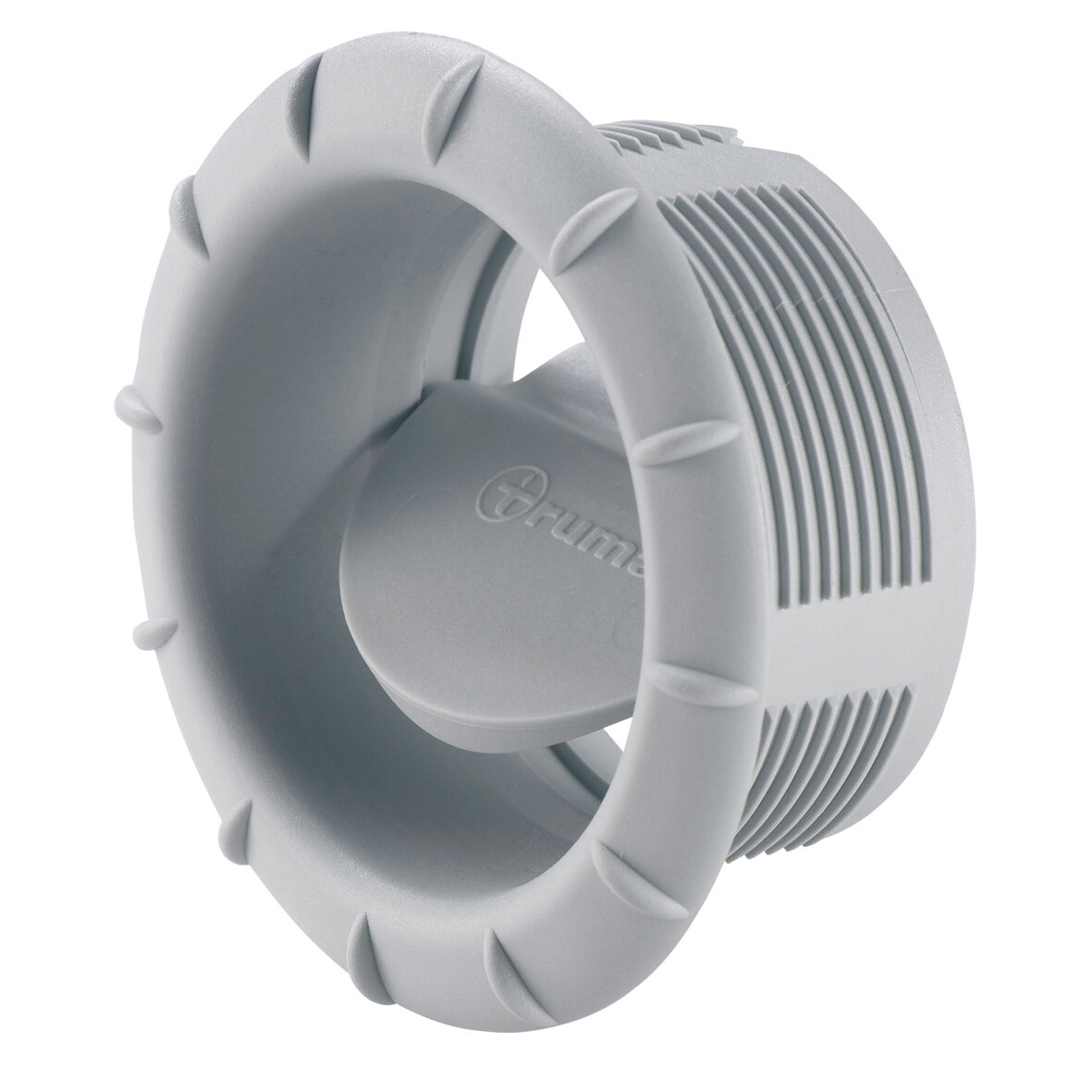 Endstück EN mit Luftklappe, achatgrau