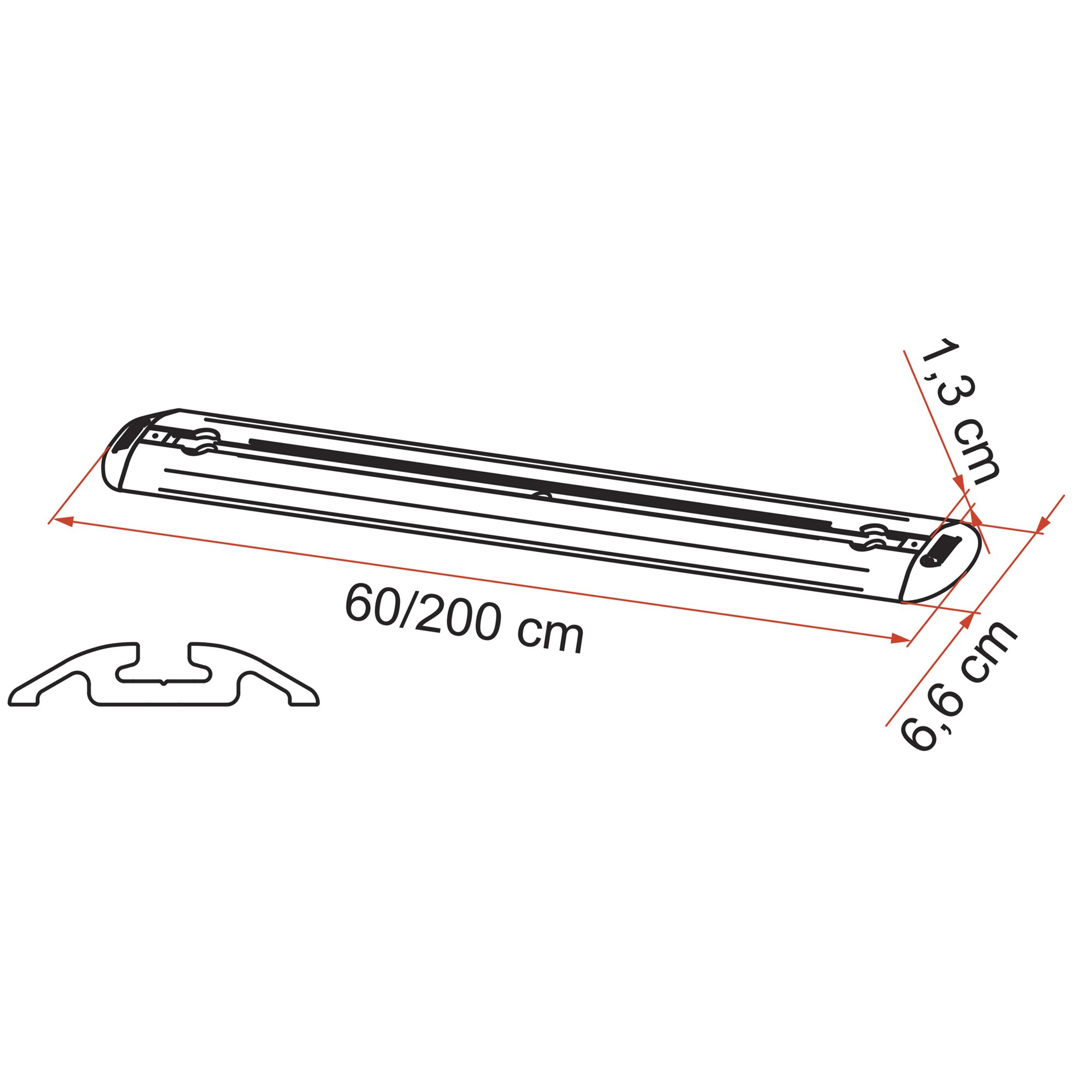 Multifunktionsleiste Garage-Bars Premium, 60 cm
