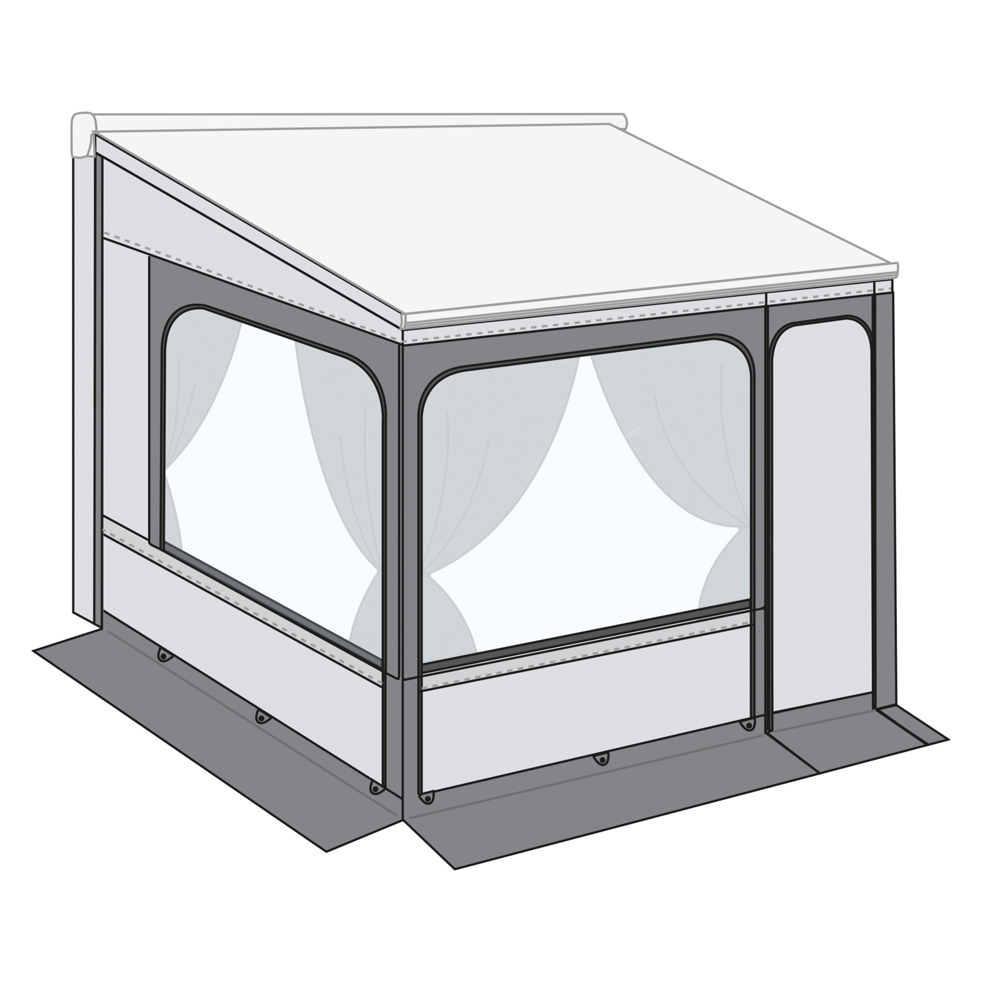 Markisenzelt Privacy Room CS Light VAN, 250 cm
