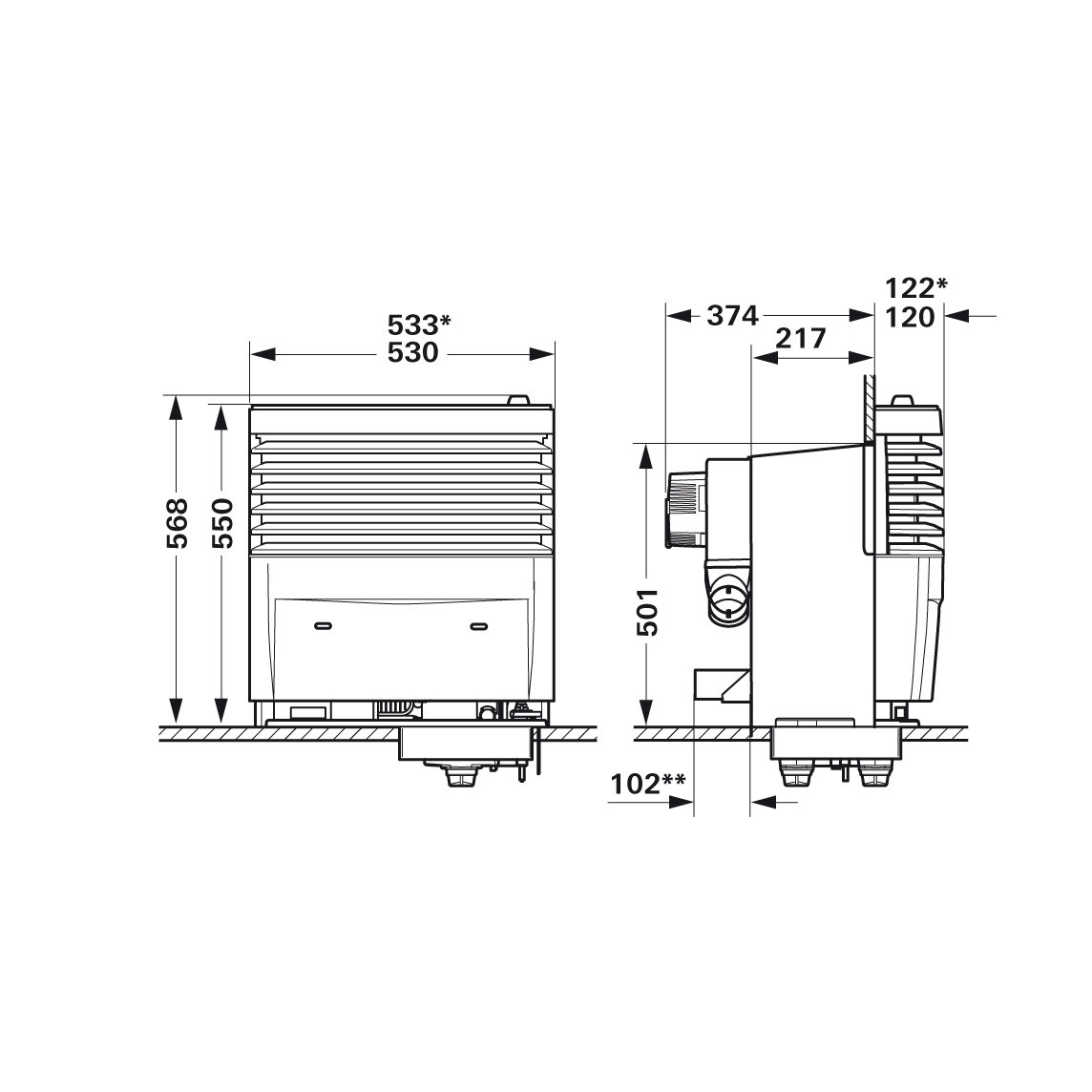 Heizung Truma S 5004, 2 Gebläse
