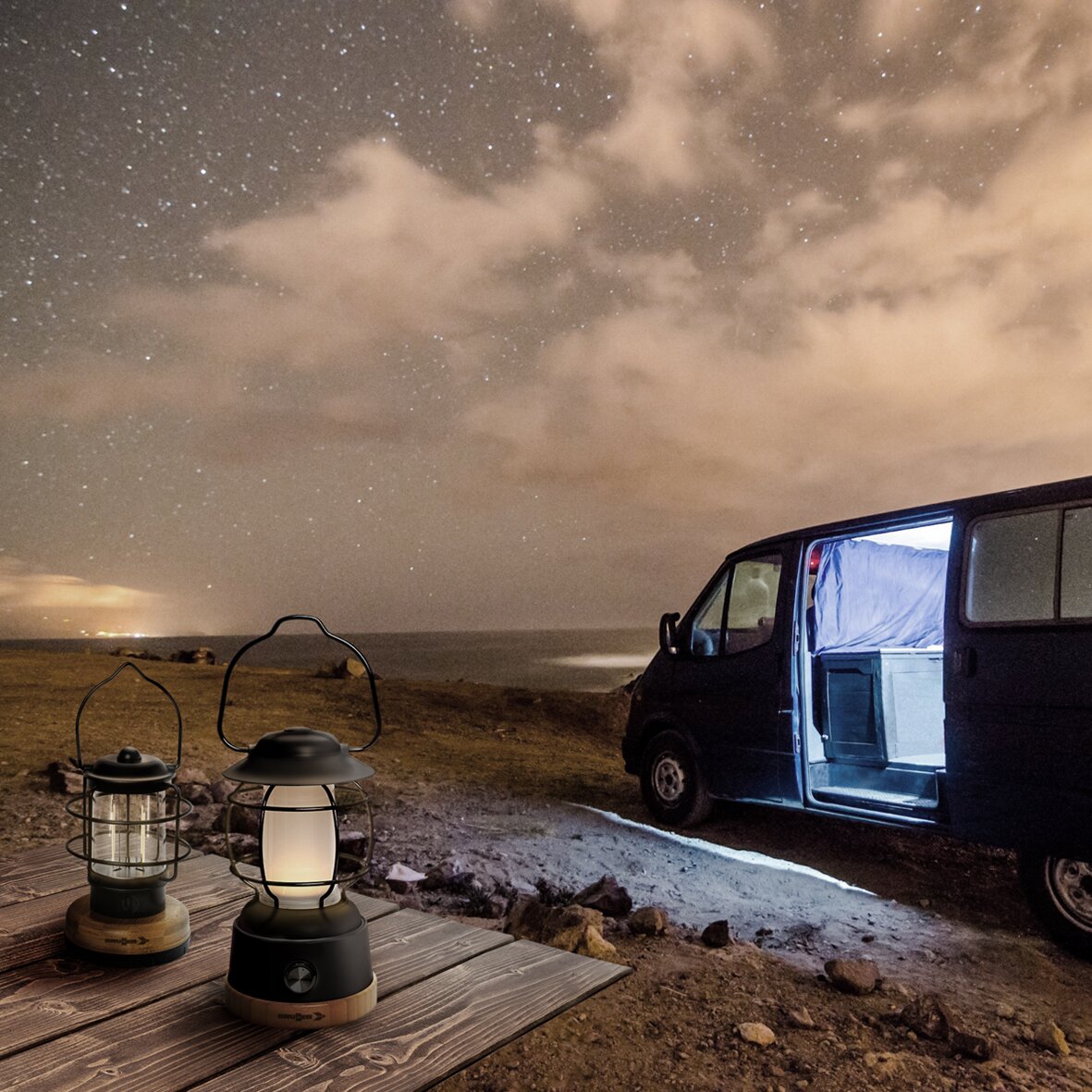 Akku-Campinglampe Laterne Lyss