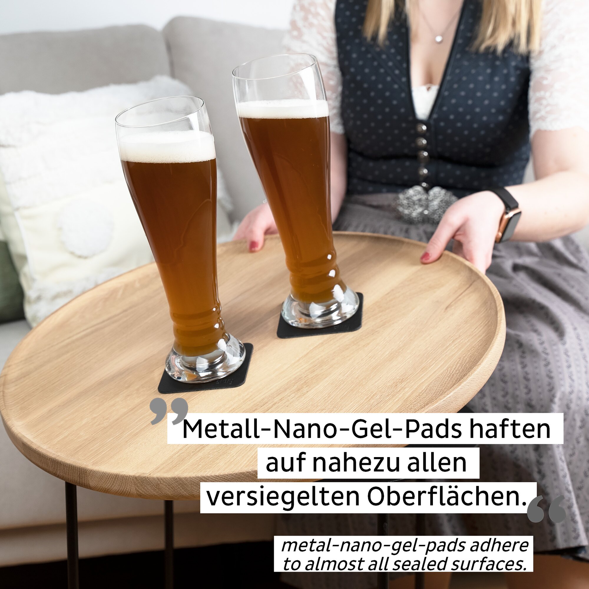 Magnet-Kristallglas, Weißbierglas