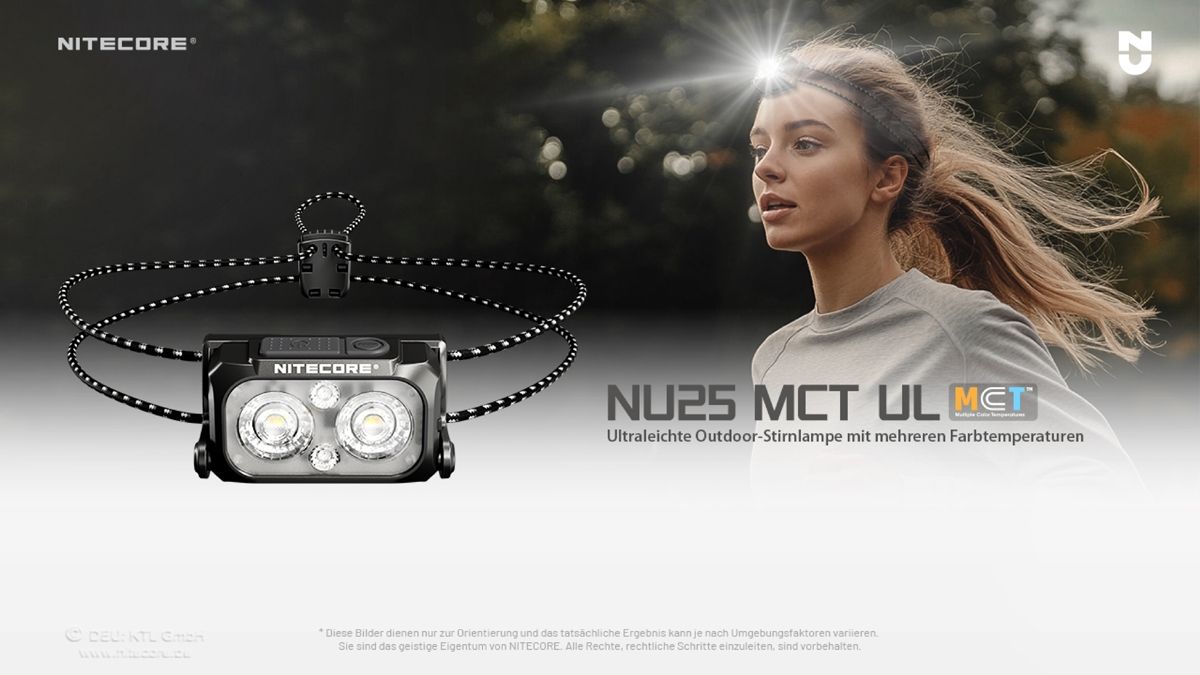 Nitecore NU25UL - Ultralight Stirnlampe Nitecore NU25UL - Ultralight Stirnlampe