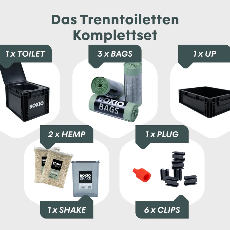 BOXIO Trenntoilette MAX + Komplettset BOXIO Trenntoilette MAX + Komplettset