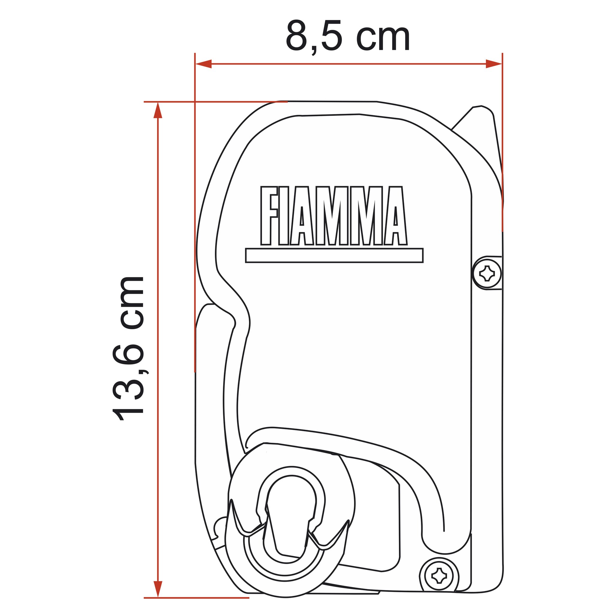 Markise F45 – schwarz