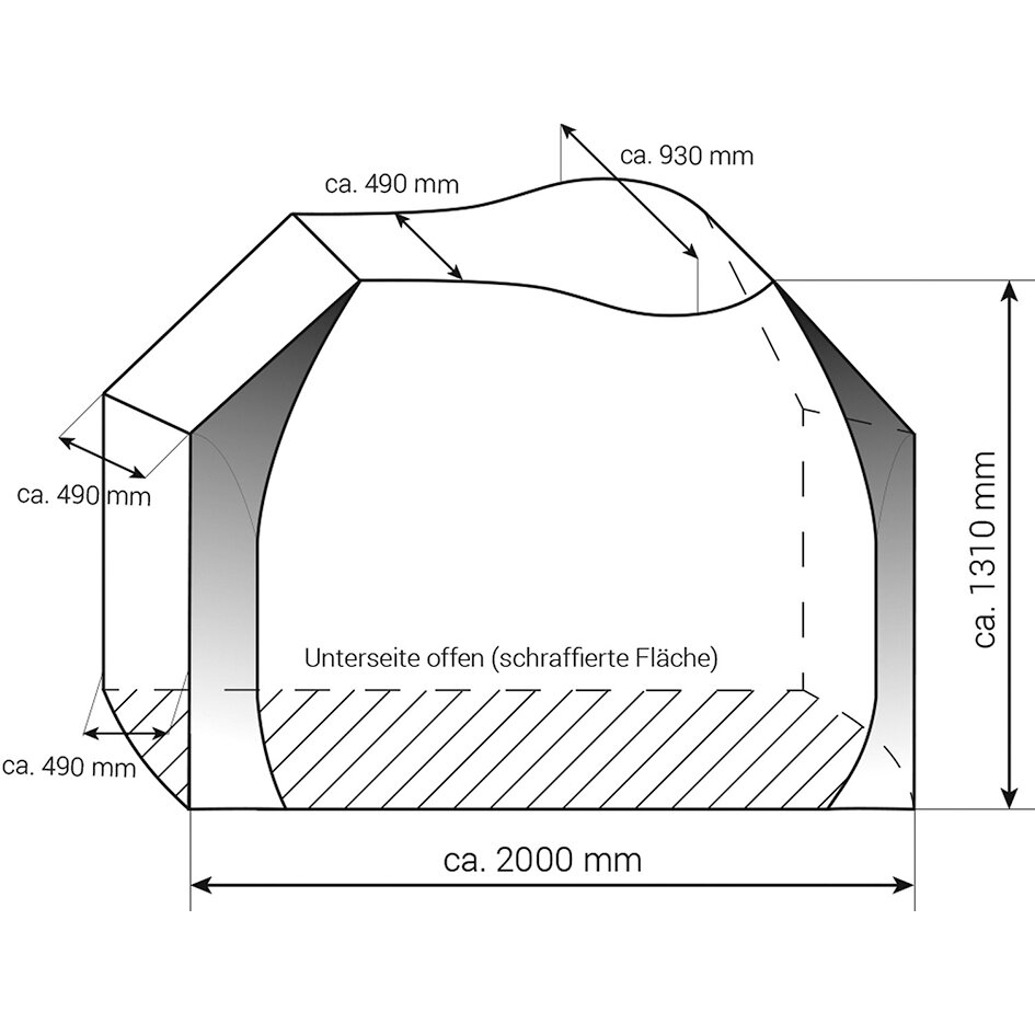Fahrradschutzhülle Universal Zwoo, 3 Fahrräder