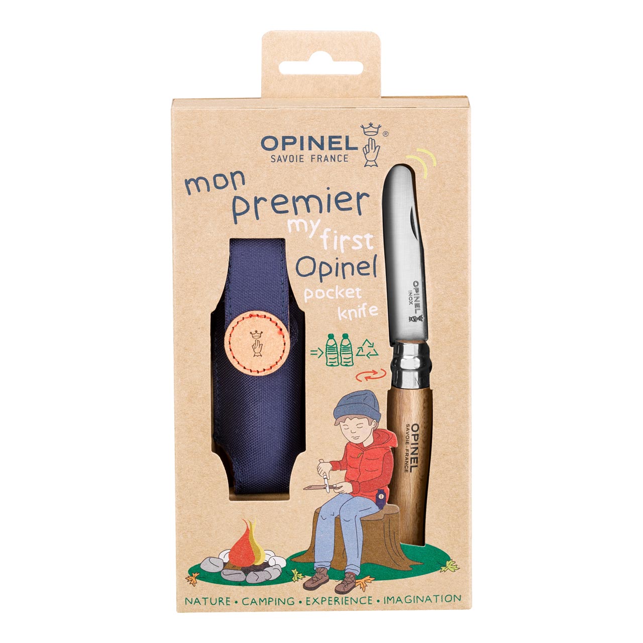 Opinel N°07 Kindermesser mit Lederetui