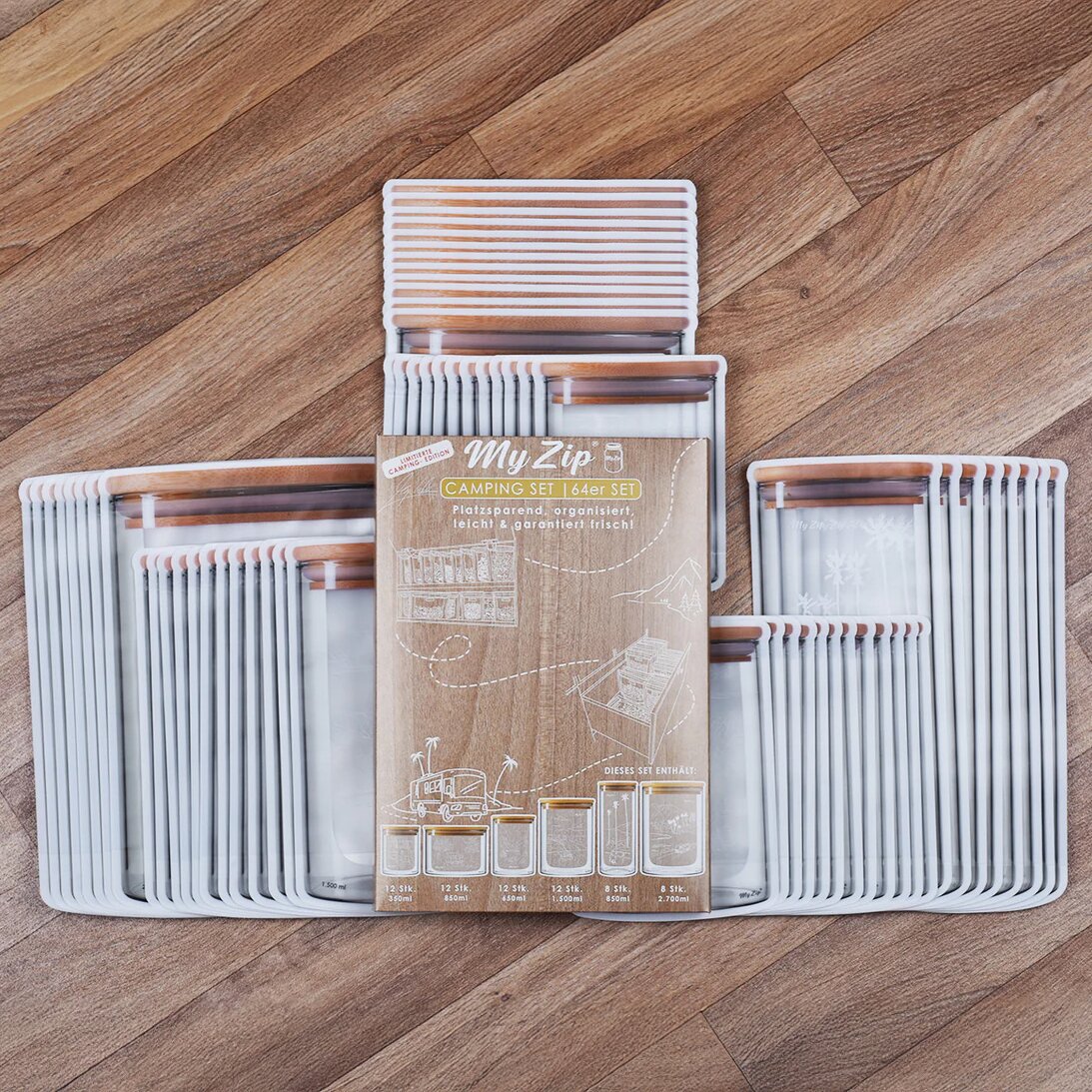 Aufbewahrungsbeutel Camping, 64-tlg. Set
