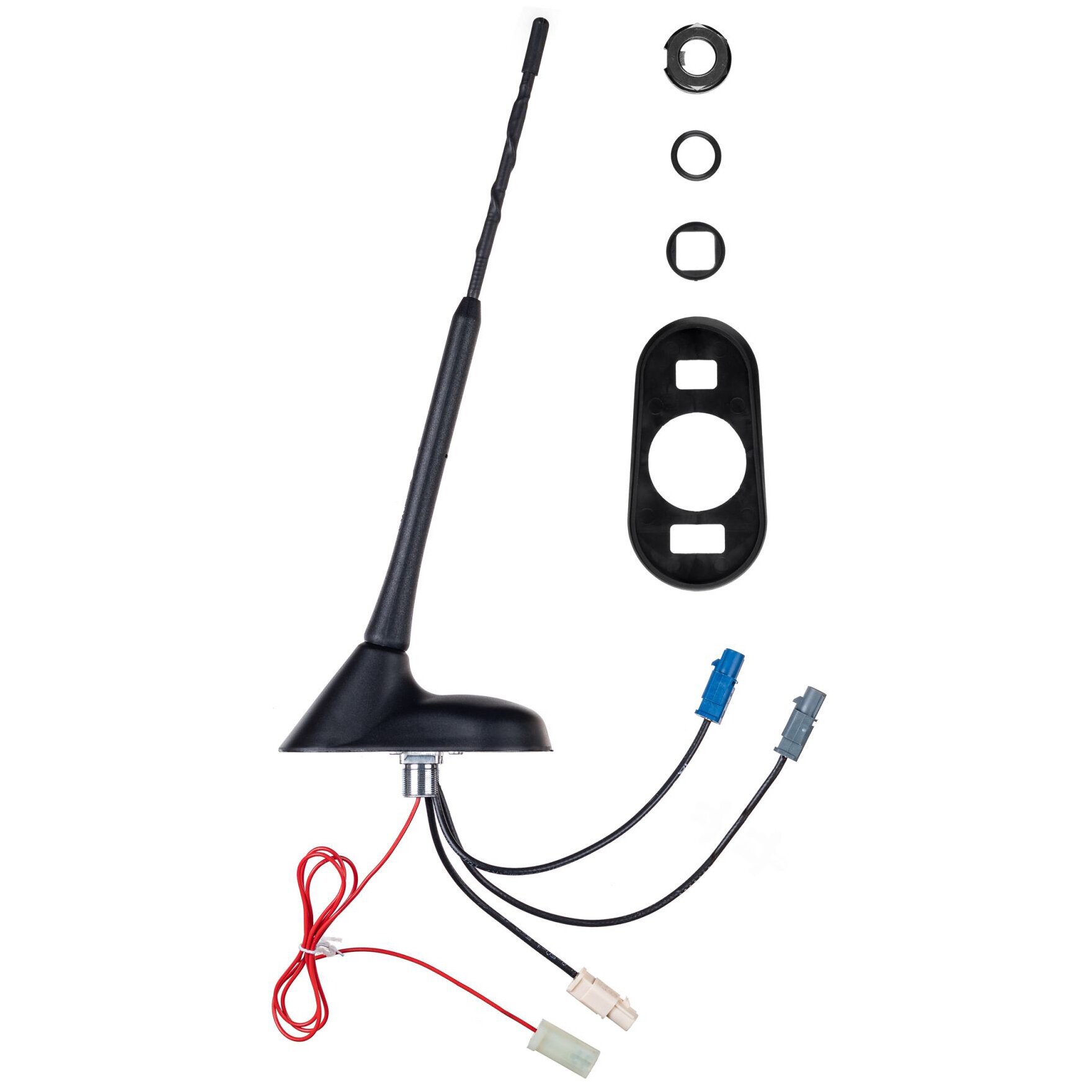 Aktive FM/DAB+/GPS Kombiflex-Dachantenne, 12 Volt