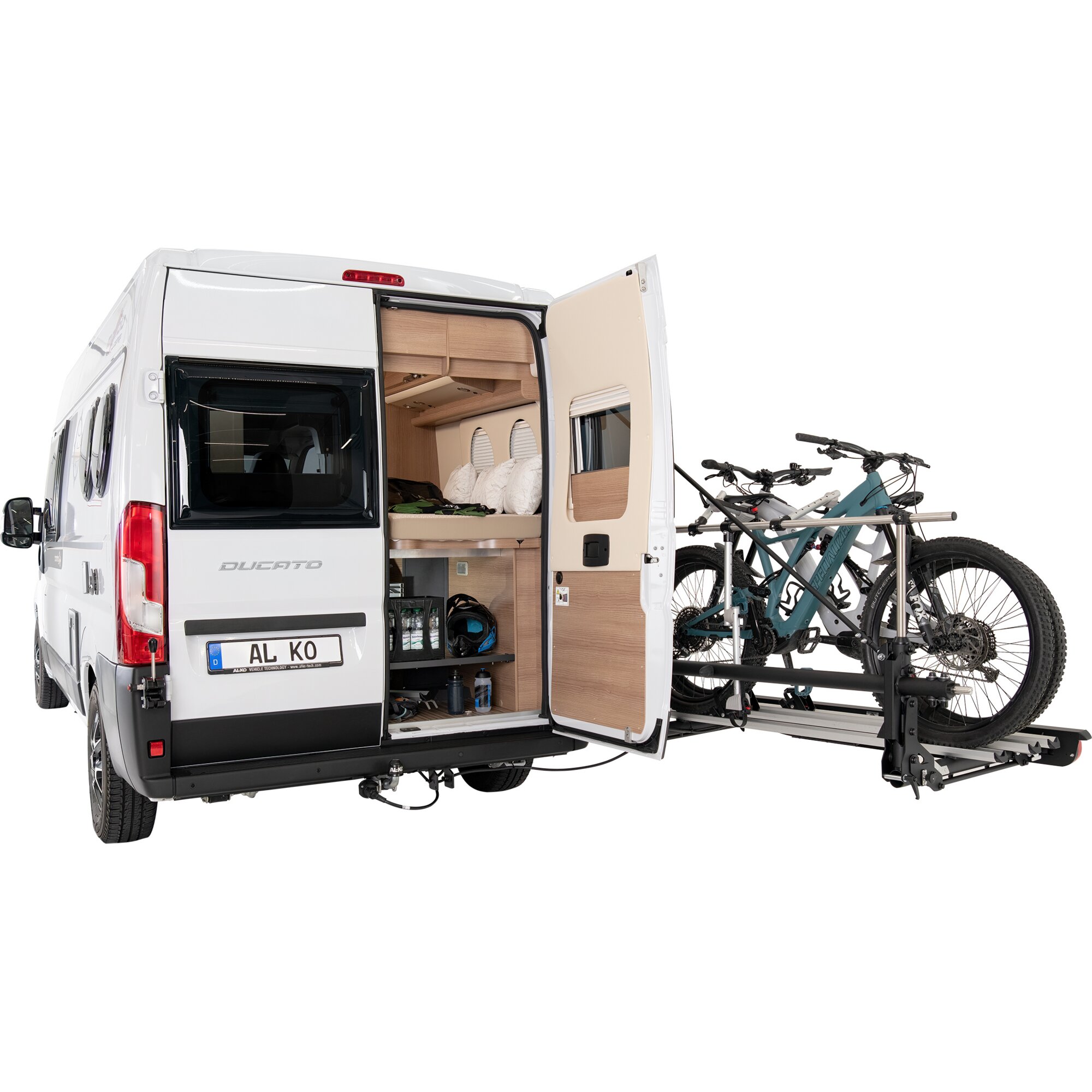 Fahrradträger Trigo Van mit 2 schmalen Schienen für Fiat Ducato